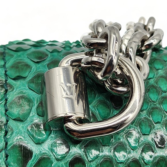 Louis Vuitton Twist MM Green Python $8700 - Picture 10 of 12